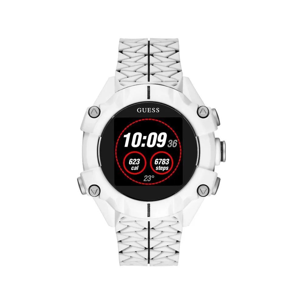 GUESS White Resin Watch