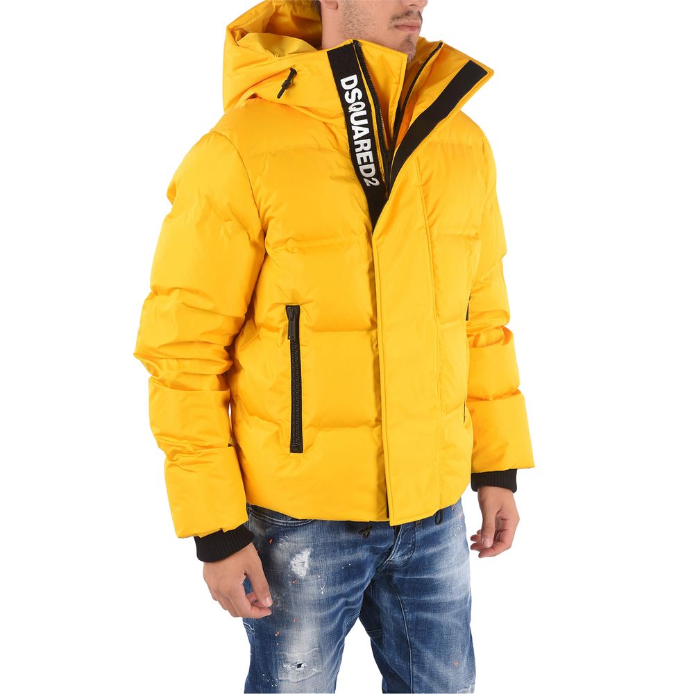 Dsquared2 Yellow Nylon Men's Down Jacket