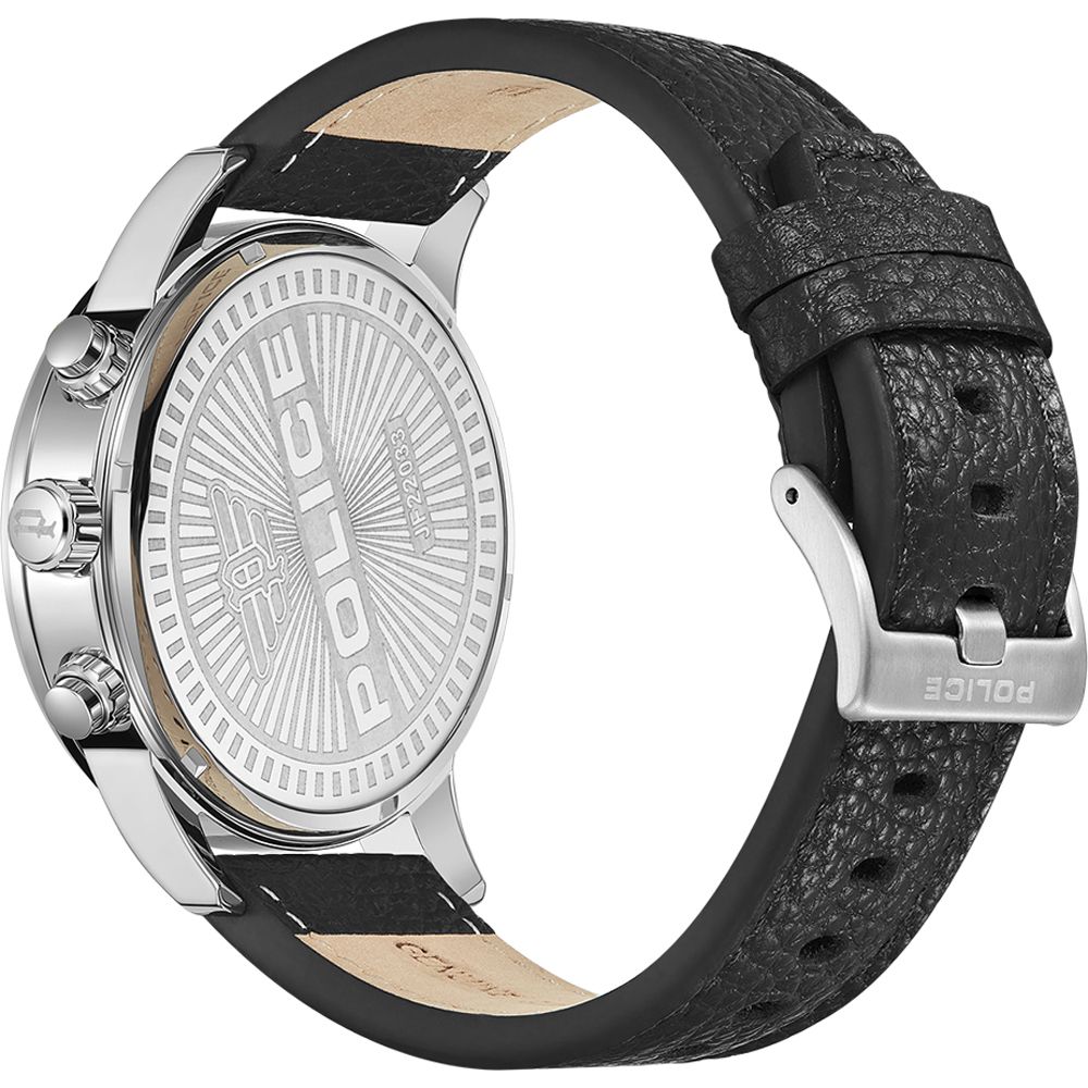 The Police Black Leather Watch