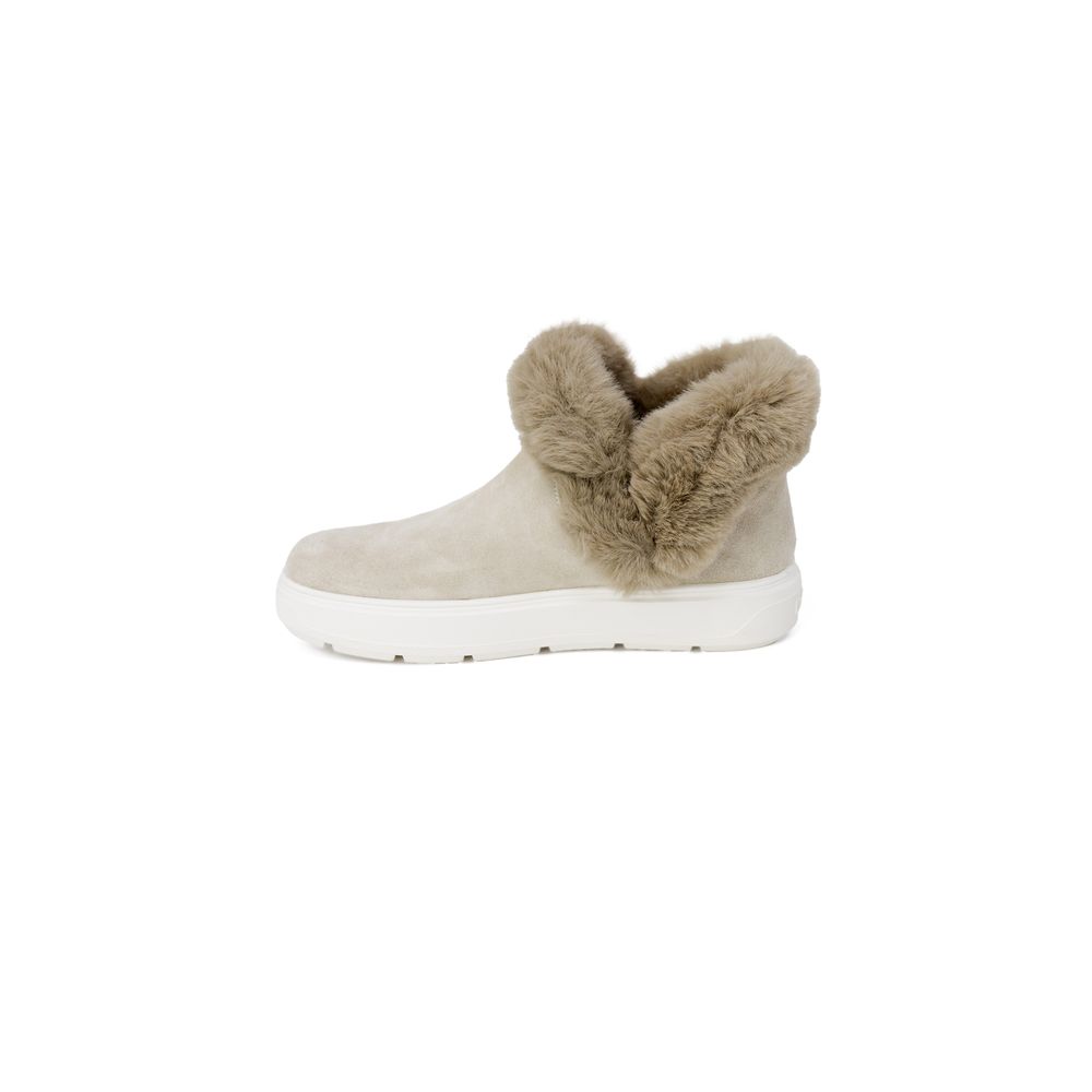 LOVE MOSCHINO Beige Leather Sneaker