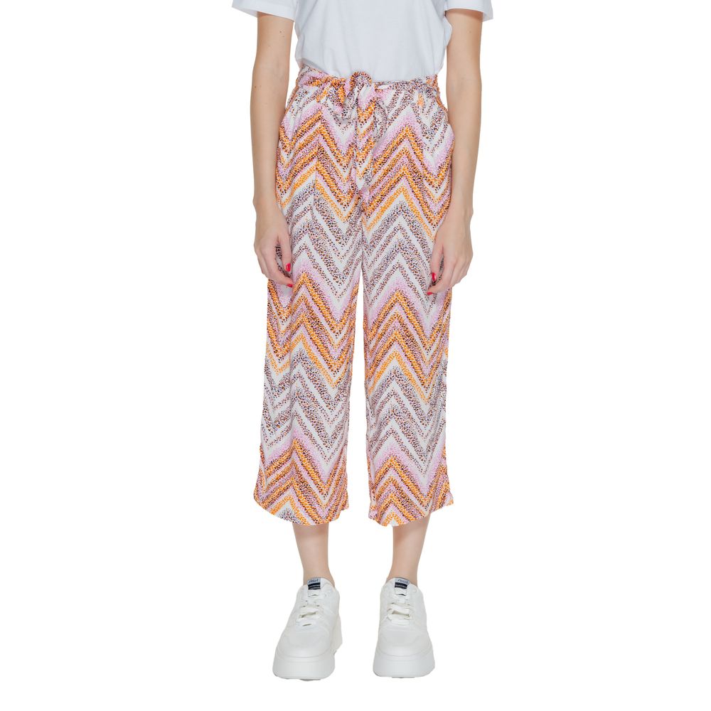 ONLY Multicolor Viscose Cropped Pant