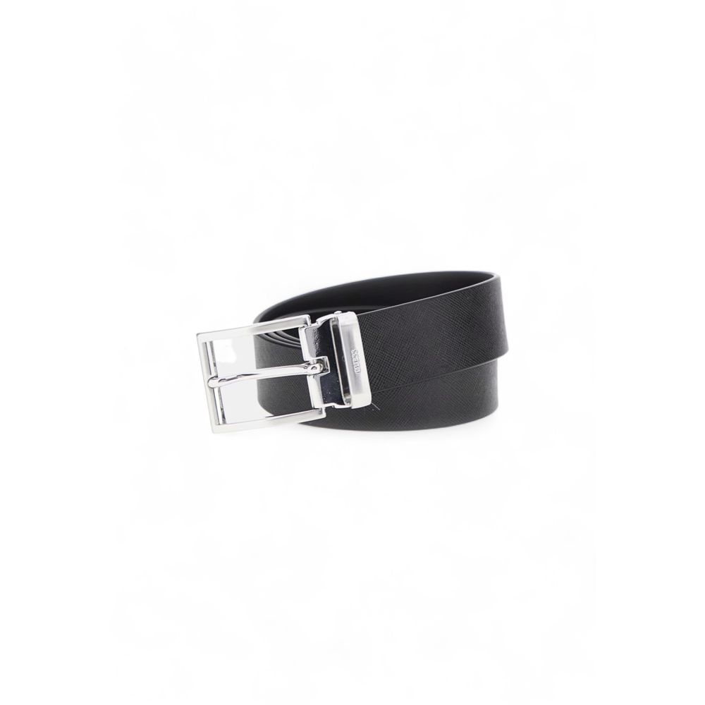 GUESS Black Leather Belt