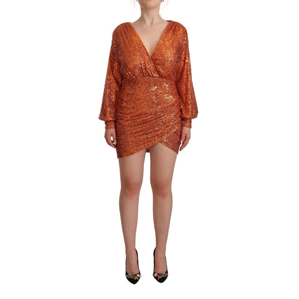 ANIYE BY Orange Polyester Dress