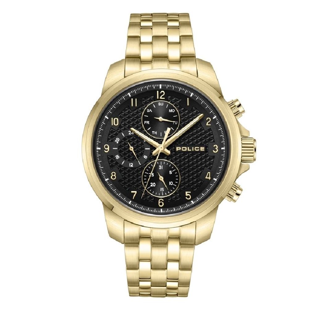 The Police Gold Stainless Steel Watch