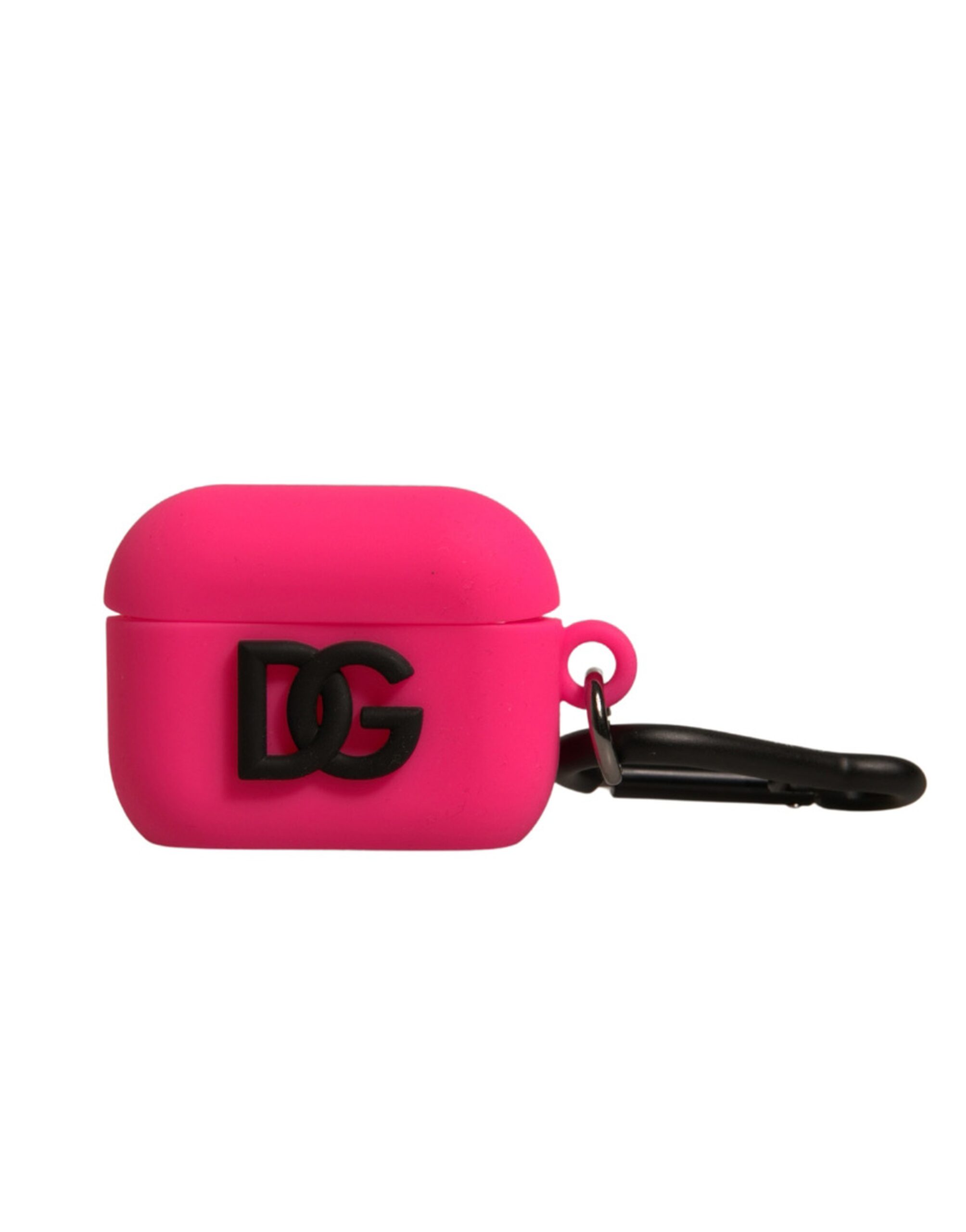 Чехол Dolce & Gabbana Розовый Силиконовый Резиновый с Тисненым Логотипом для Airpods