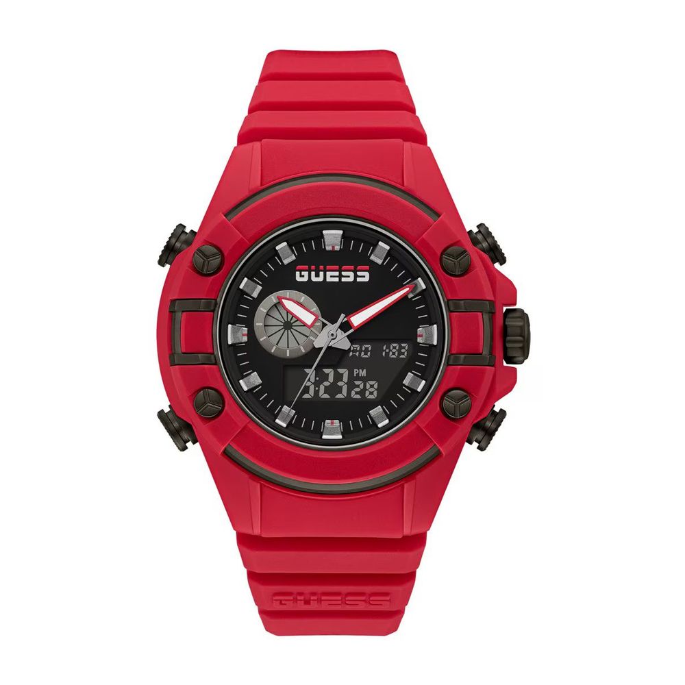 GUESS Red Synthetic Watch