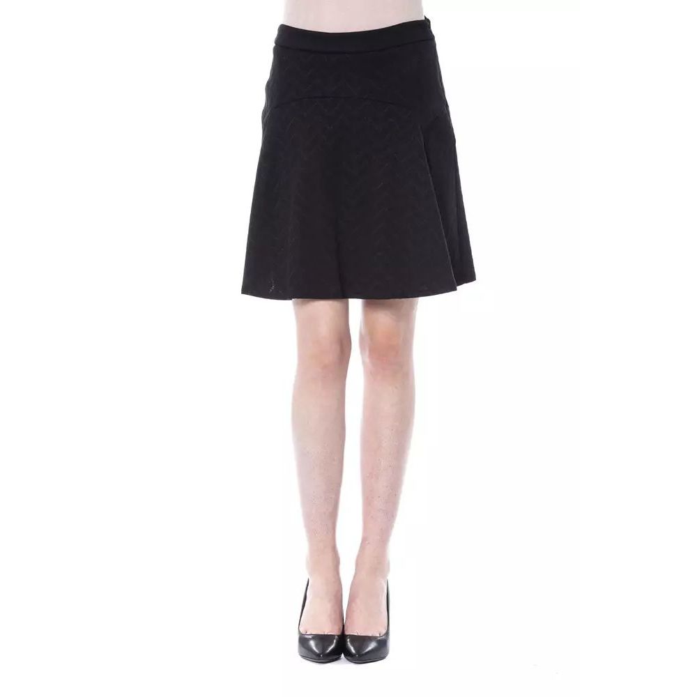 BLU BYBLOS Black Polyester Skirt