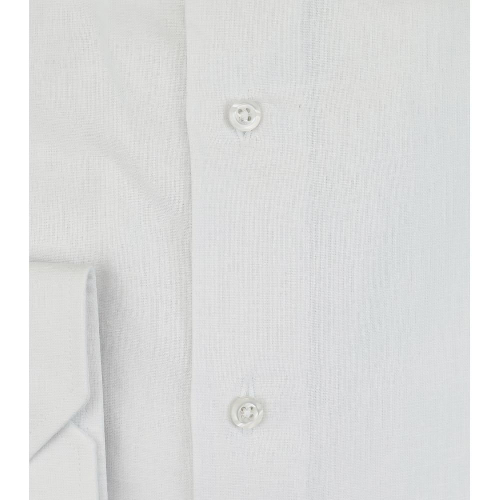 Bagatt White Linen Men Shirt
