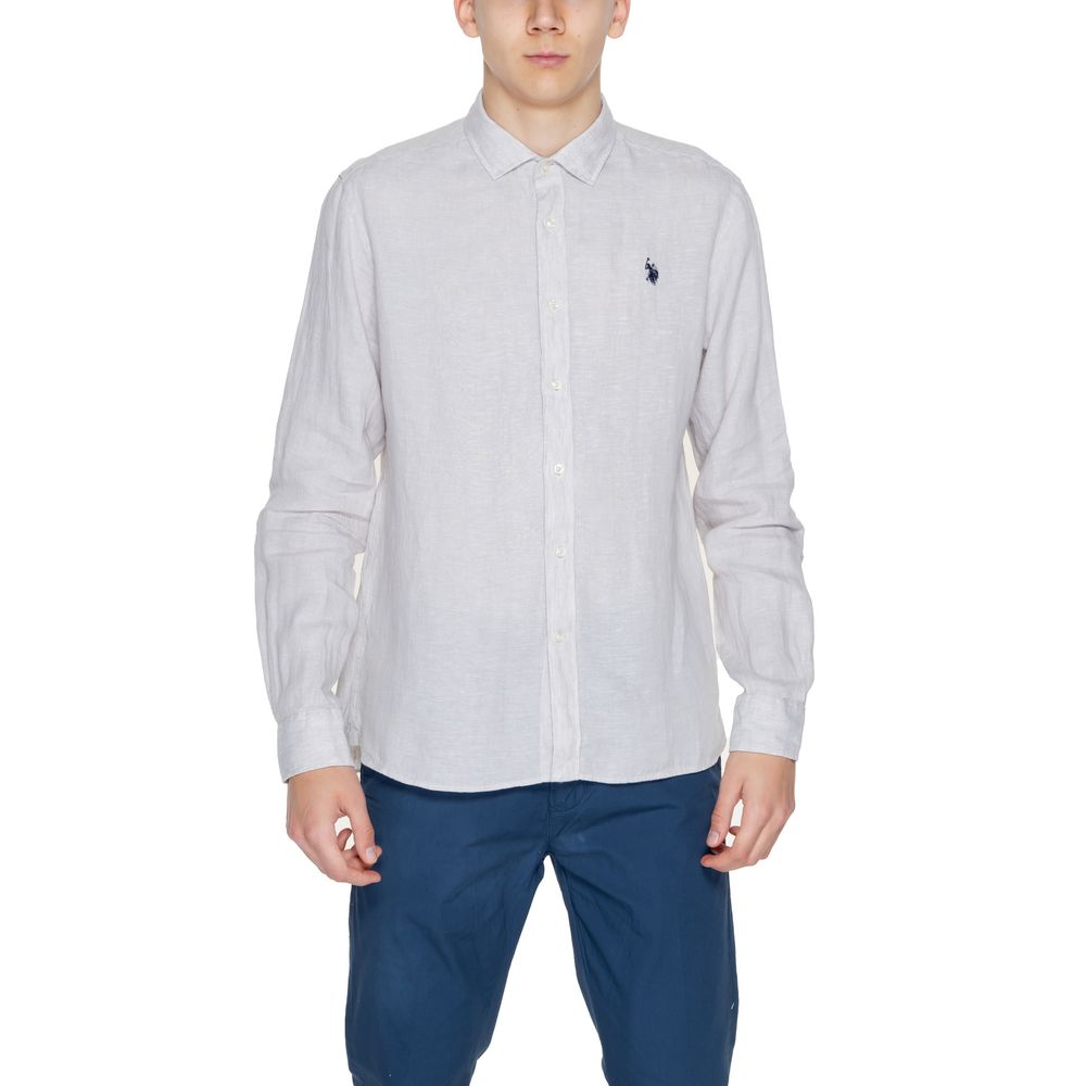 U.S. Polo Assn. Beige Linen Shirt