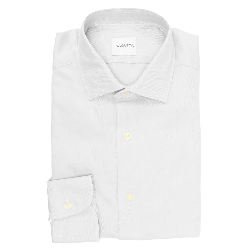 Bagatt White Cotton Men Shirt