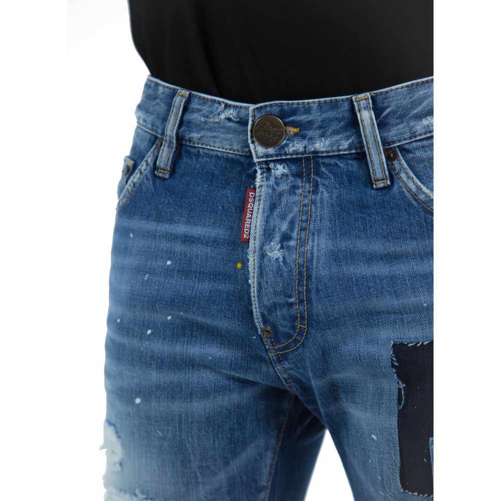 Dsquared2 Blue Cotton Jeans & Pant
