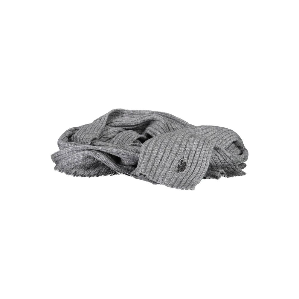 Gray Wool Mens Scarf