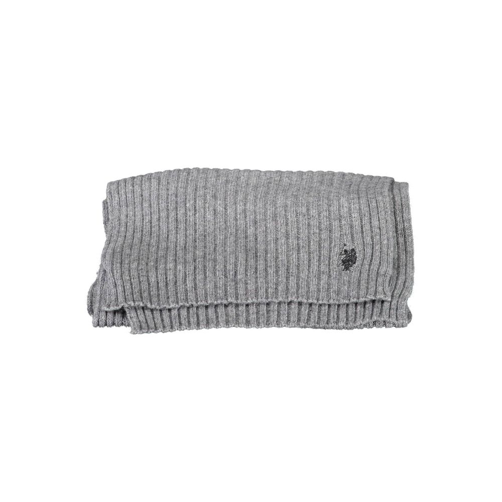Gray Wool Mens Scarf