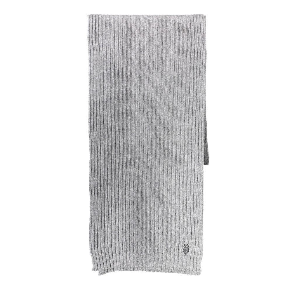 Gray Wool Mens Scarf