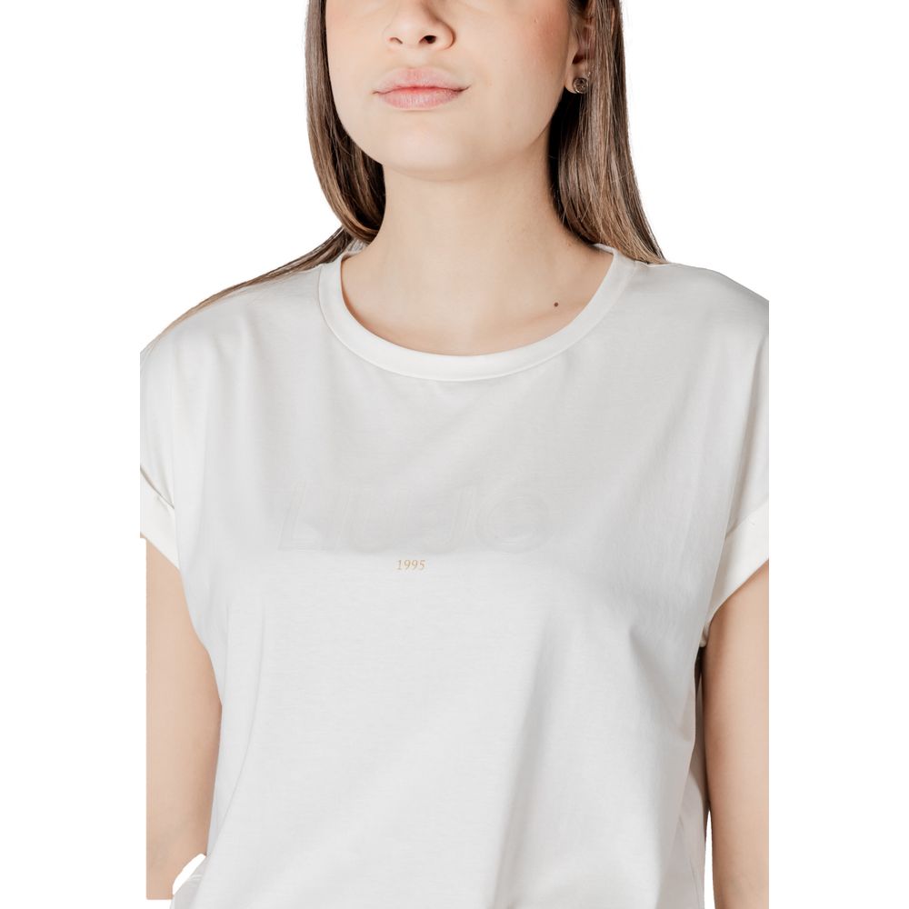 LIU JO White Cotton T-Shirt