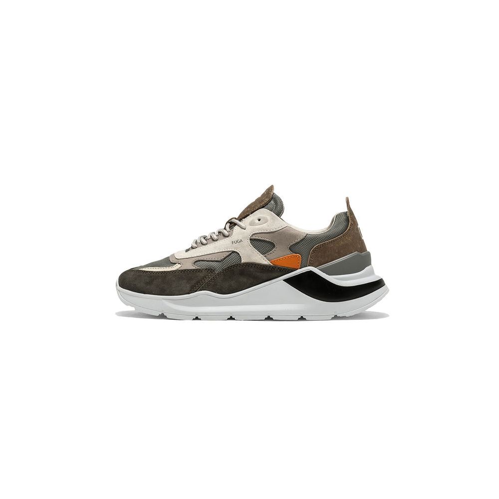D.A.T.E. Gray Leather Sneaker