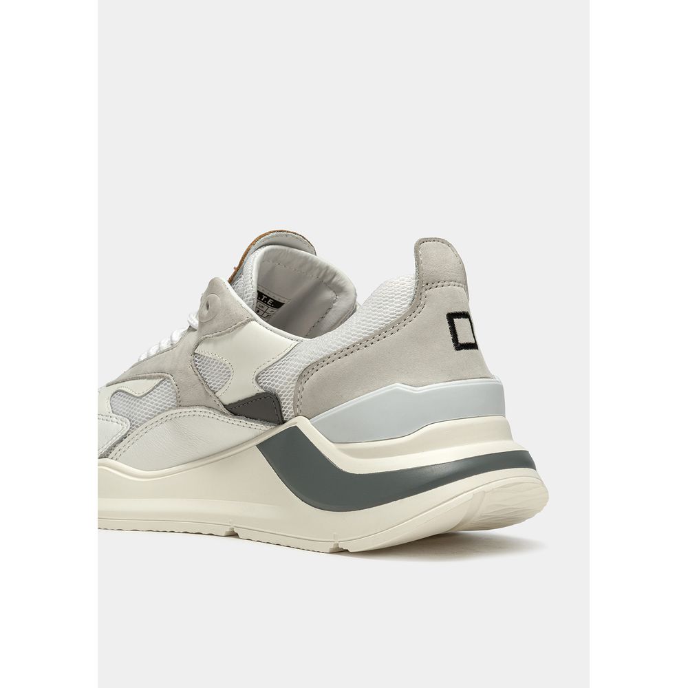 D.A.T.E. White Leather Sneaker