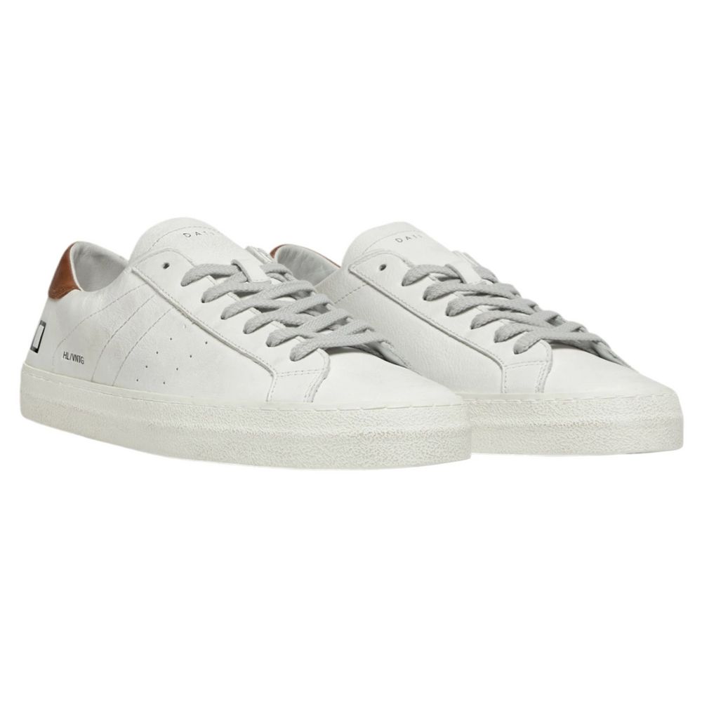 D.A.T.E. White Leather Sneaker