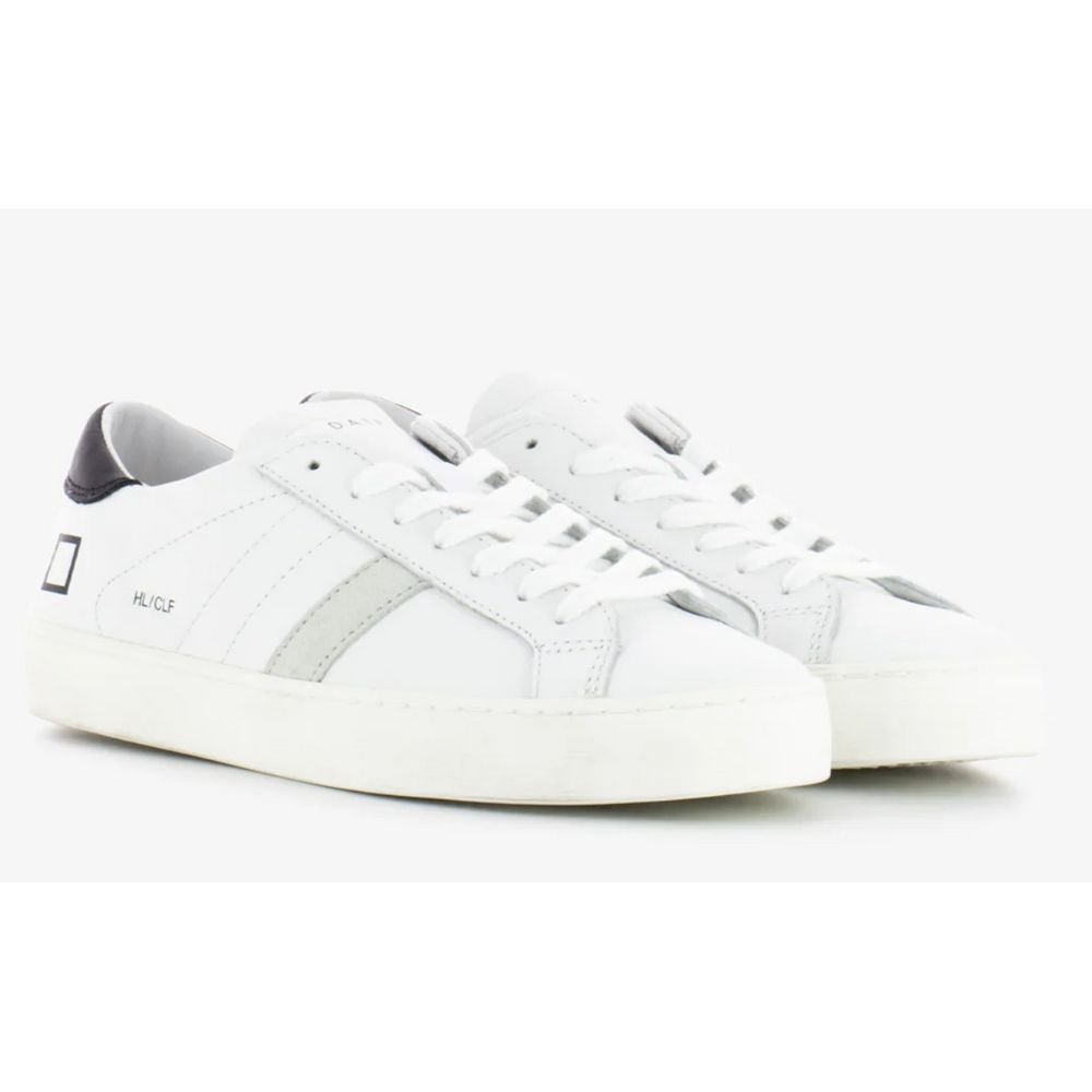 D.A.T.E. White Leather Sneaker