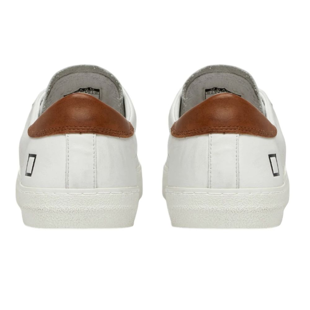 D.A.T.E. White Leather Sneaker