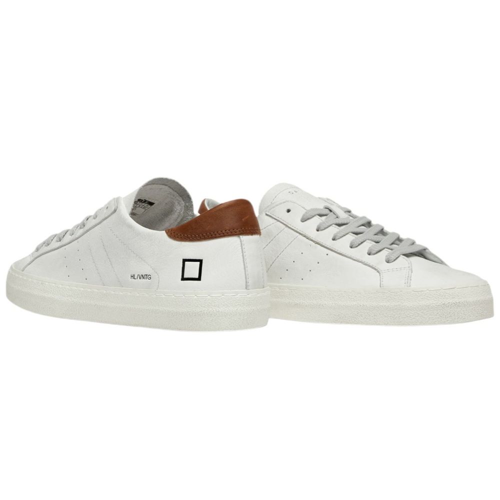 D.A.T.E. White Leather Sneaker