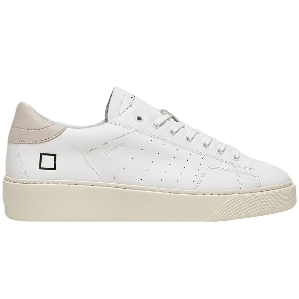 D.A.T.E. White Leather Sneaker