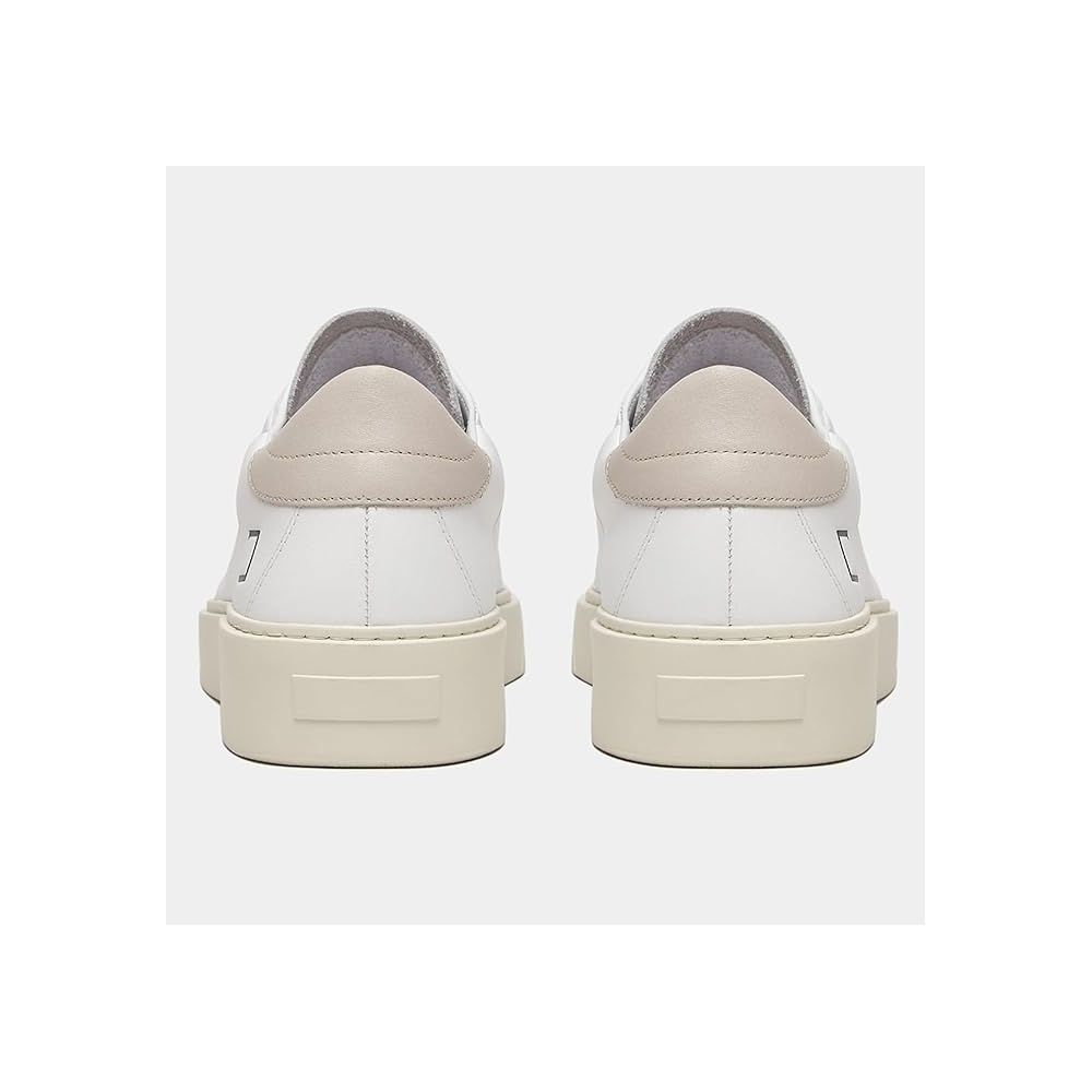 D.A.T.E. White Leather Sneaker