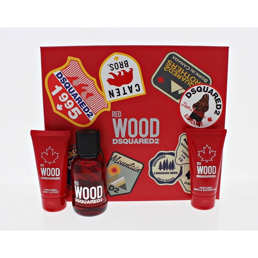 Dsquared2 Ladies Wood Red Pour Femme Gift Set