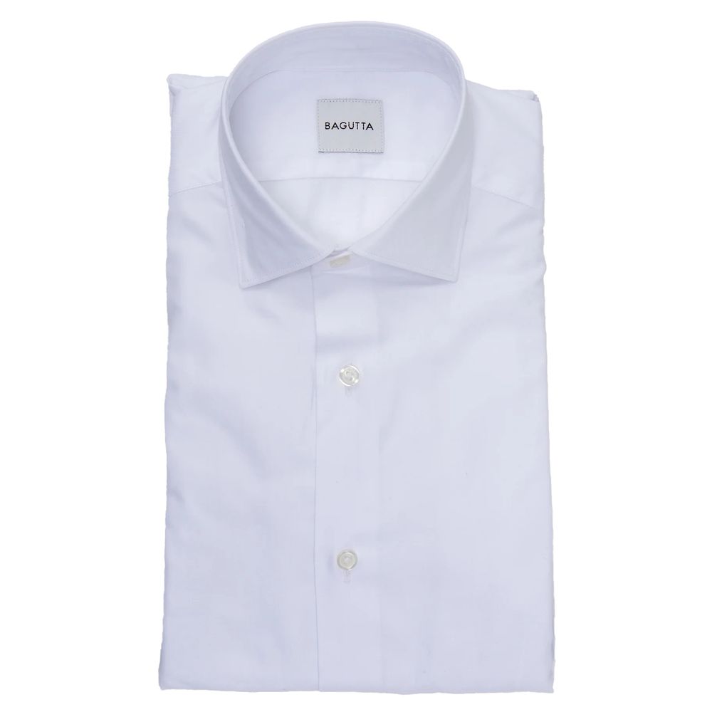 Bagatt White Cotton Shirt