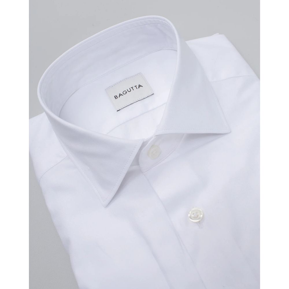 Bagatt White Cotton Shirt