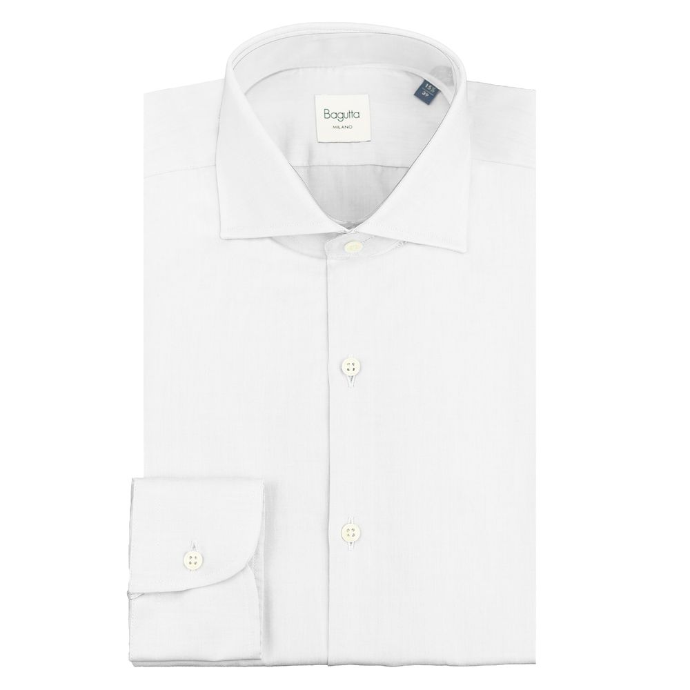 Bagatt White Cotton Shirt