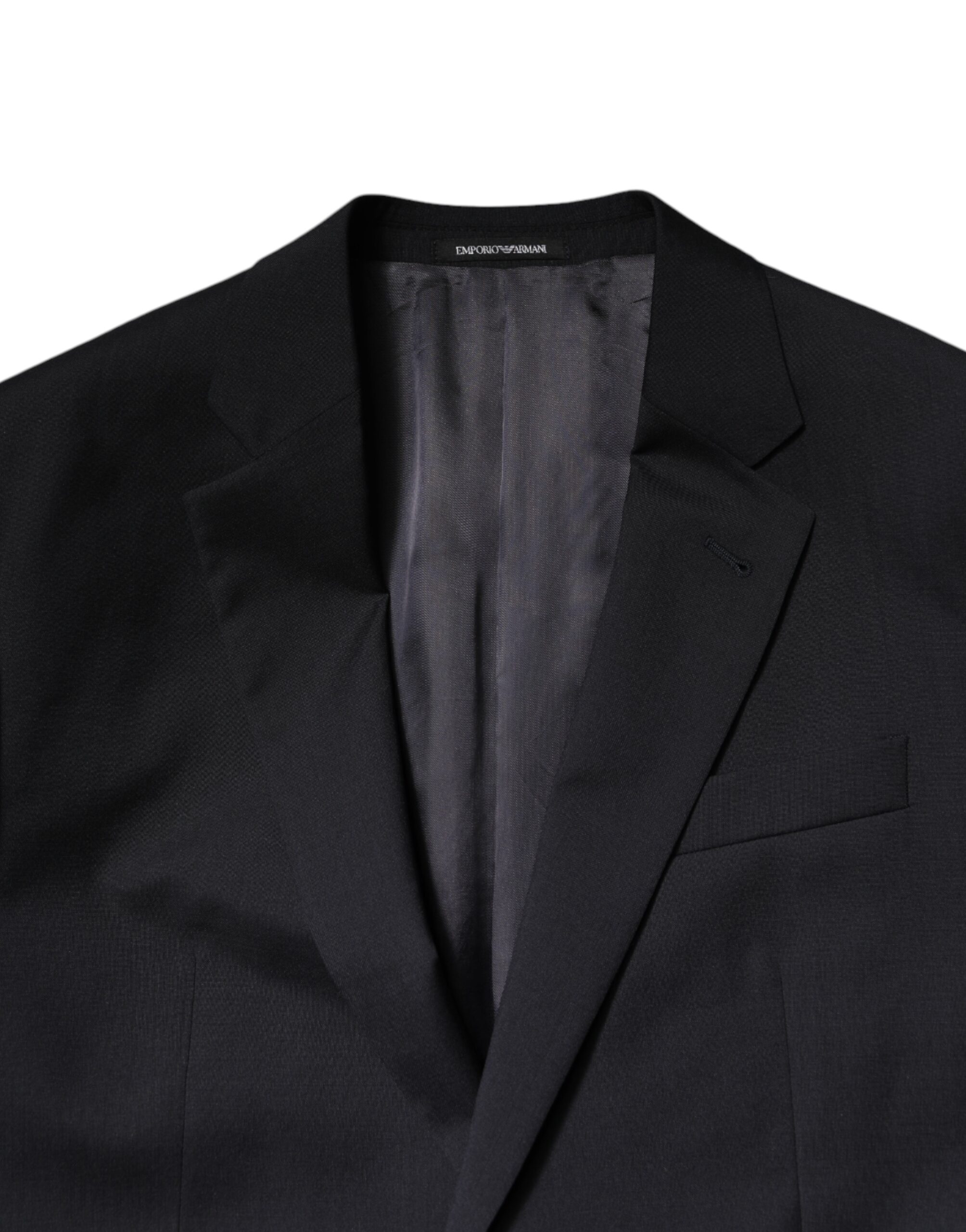Armani Emporio Black Single Breasted Formal 2 Piece Suit