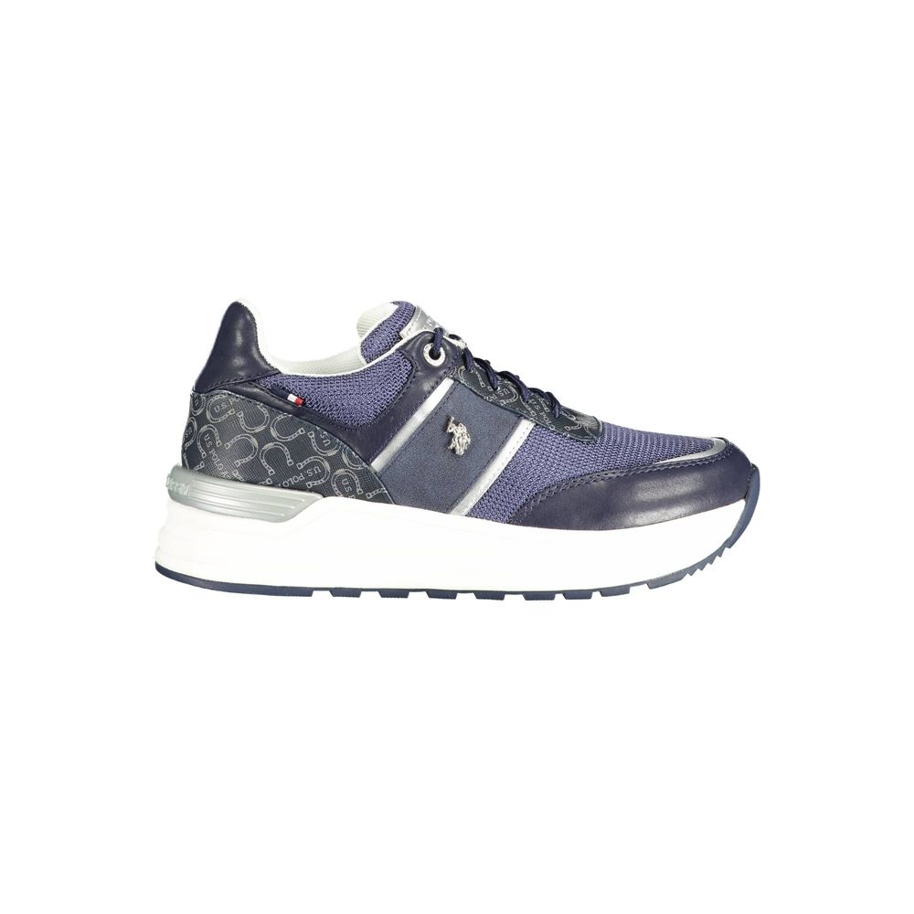 U.S. Polo Assn. Blue Polyester Women Sneaker