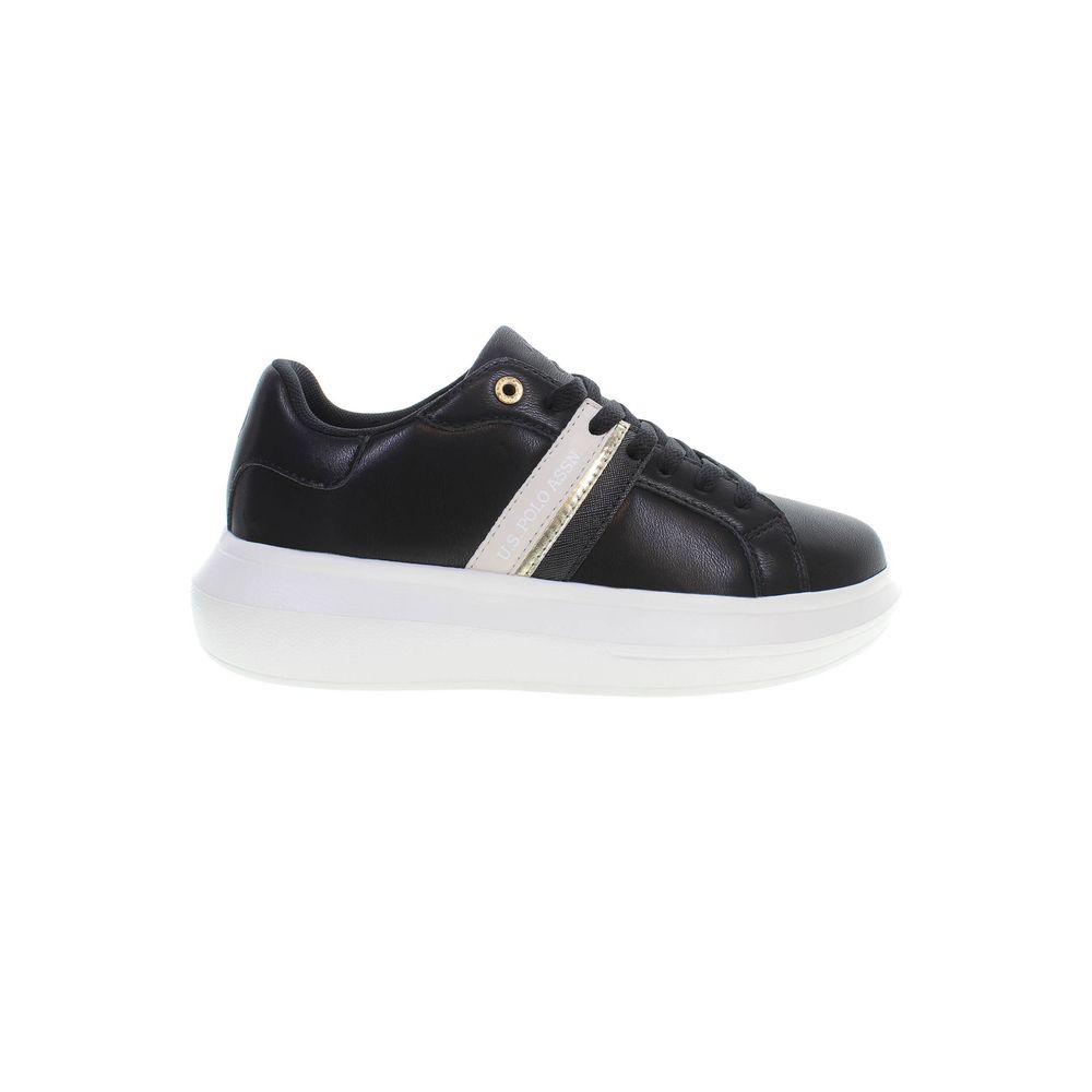 U.S. Polo Assn. Black Polyester Women Sneaker