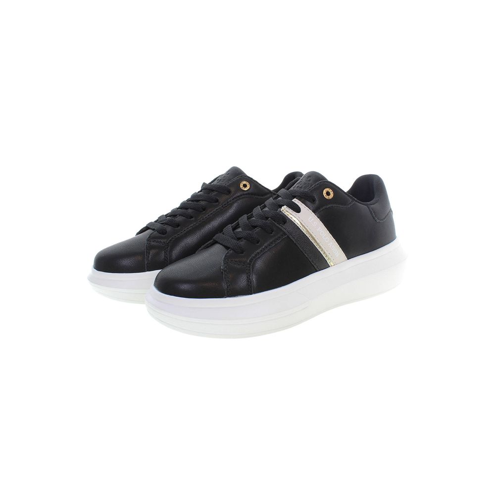 U.S. Polo Assn. Black Polyester Women Sneaker