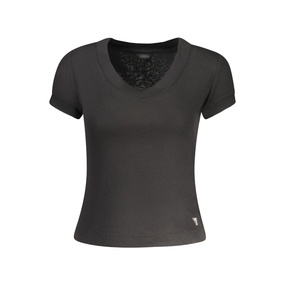 Guess Shoes Black Polyester Women T-Shirt