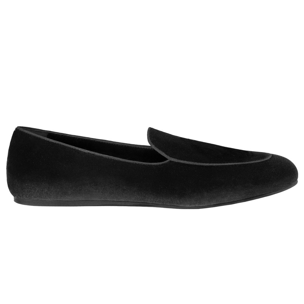 Charles William Black Velvet Unisex Loafer