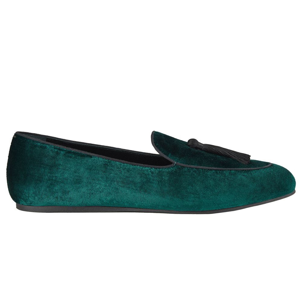 Charles William Green Velvet Loafer