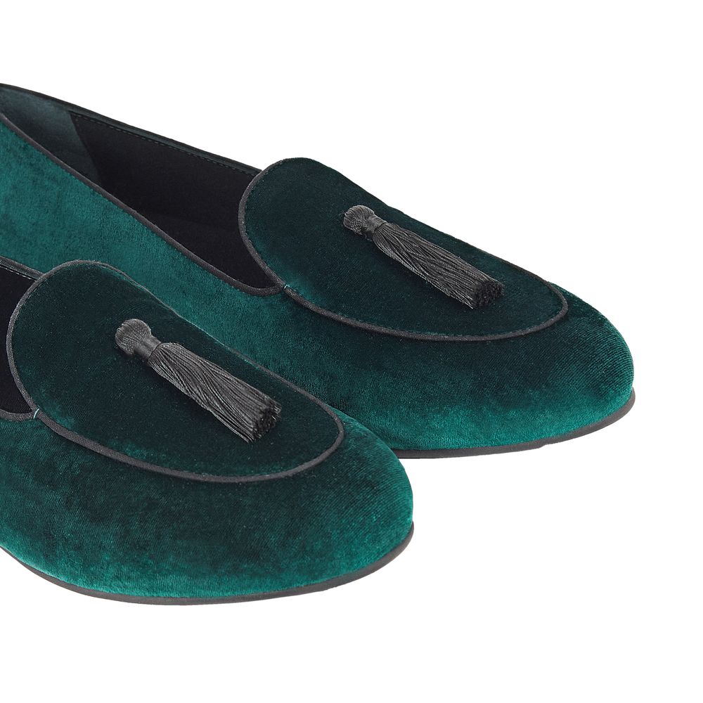 Charles William Green Velvet Loafer