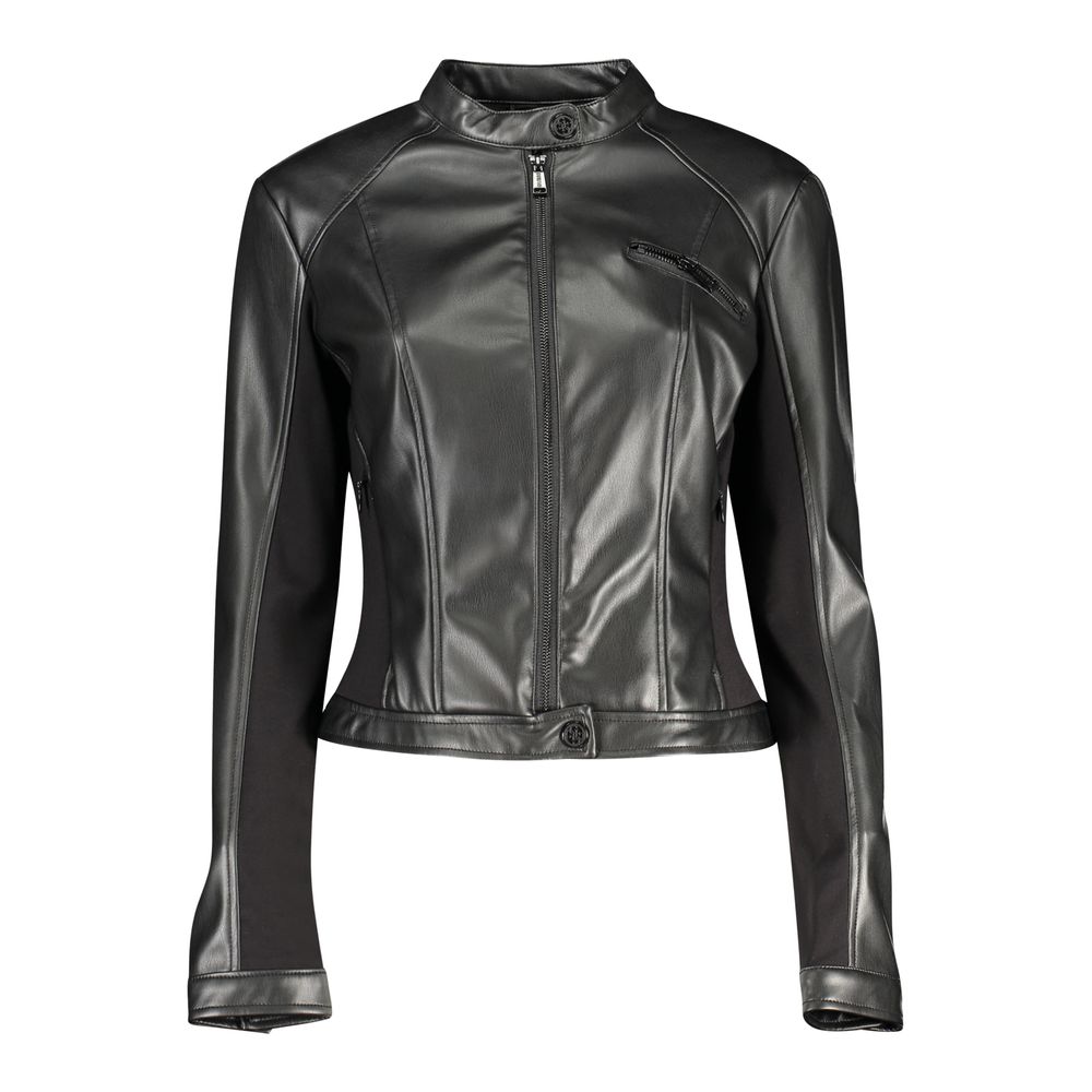 Guess Shoes Black Polyethylene Jackets & Coat