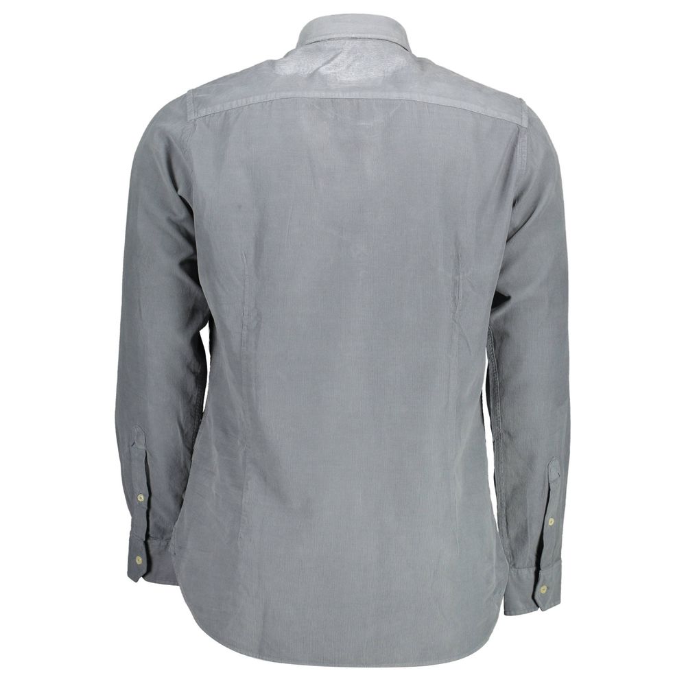 U.S. Polo Assn. Blue Cotton Men Shirt