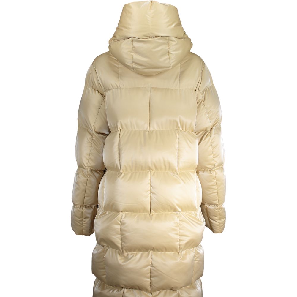 K-Way Beige Polyester Jackets & Coat