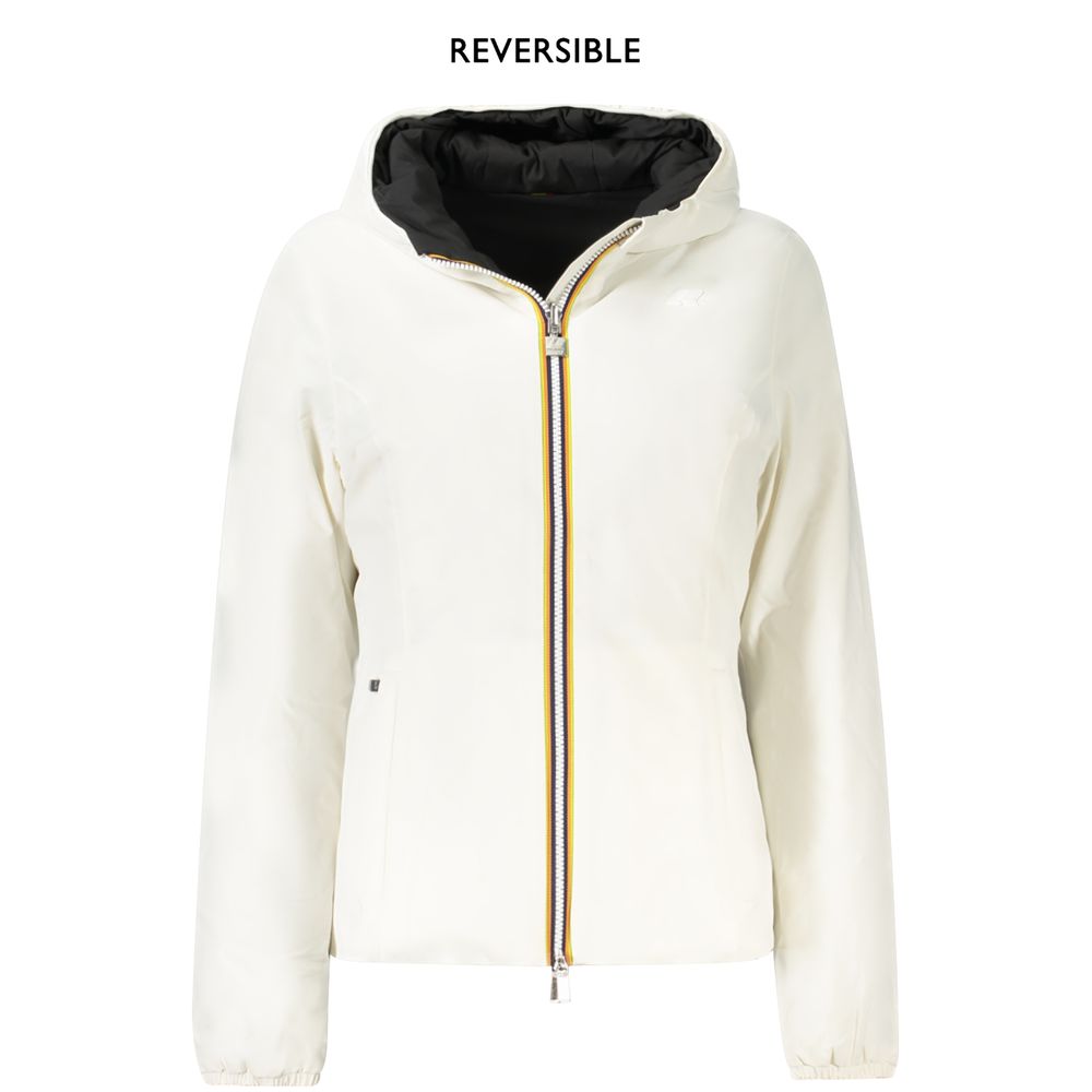 K-Way White Nylon Women Jacket