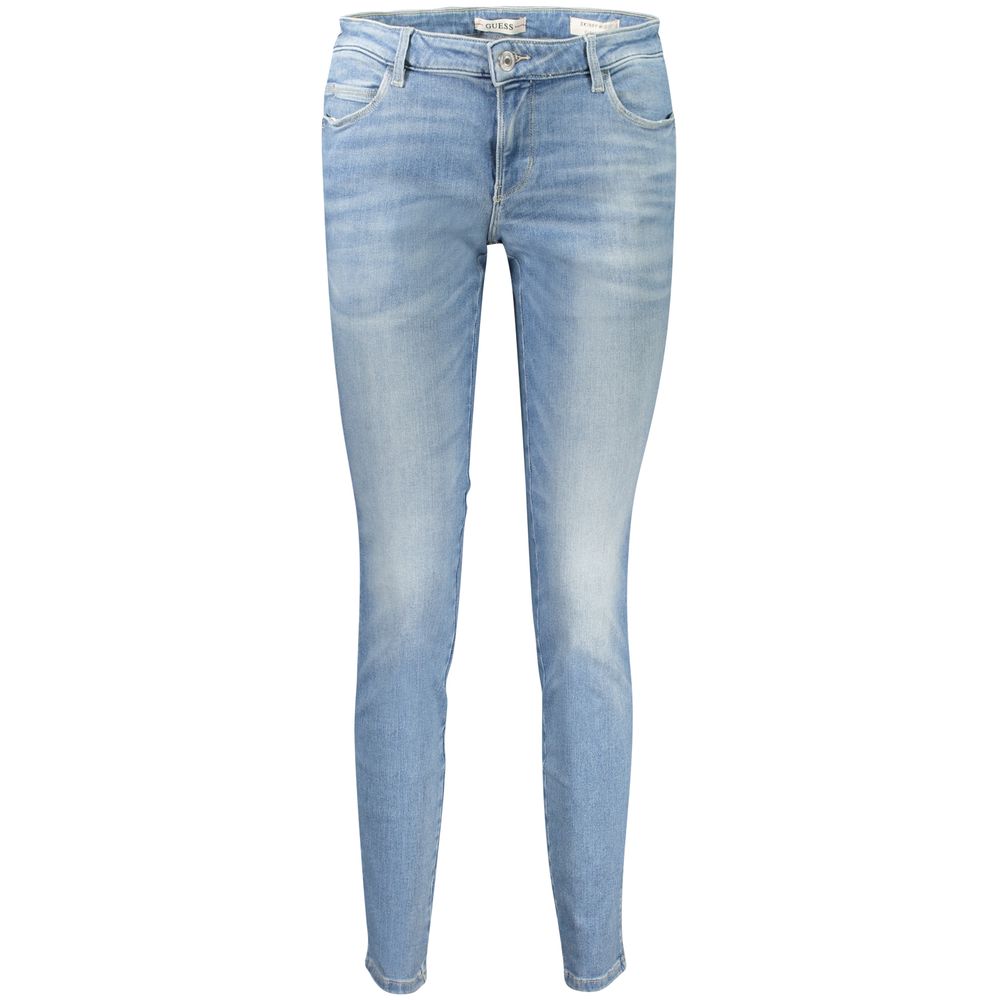Guess Shoes Blue Cotton Women's Skinny Jean