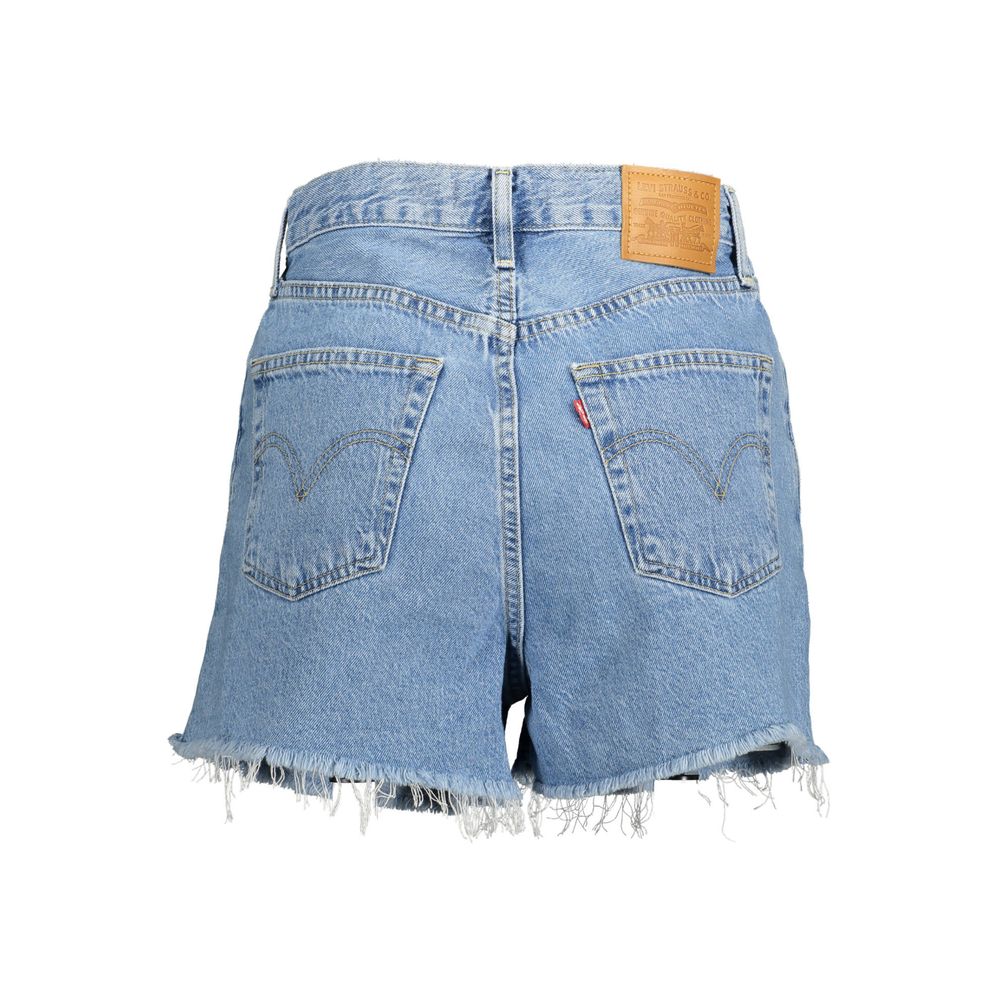 Levi´s Light Blue Cotton Women Short