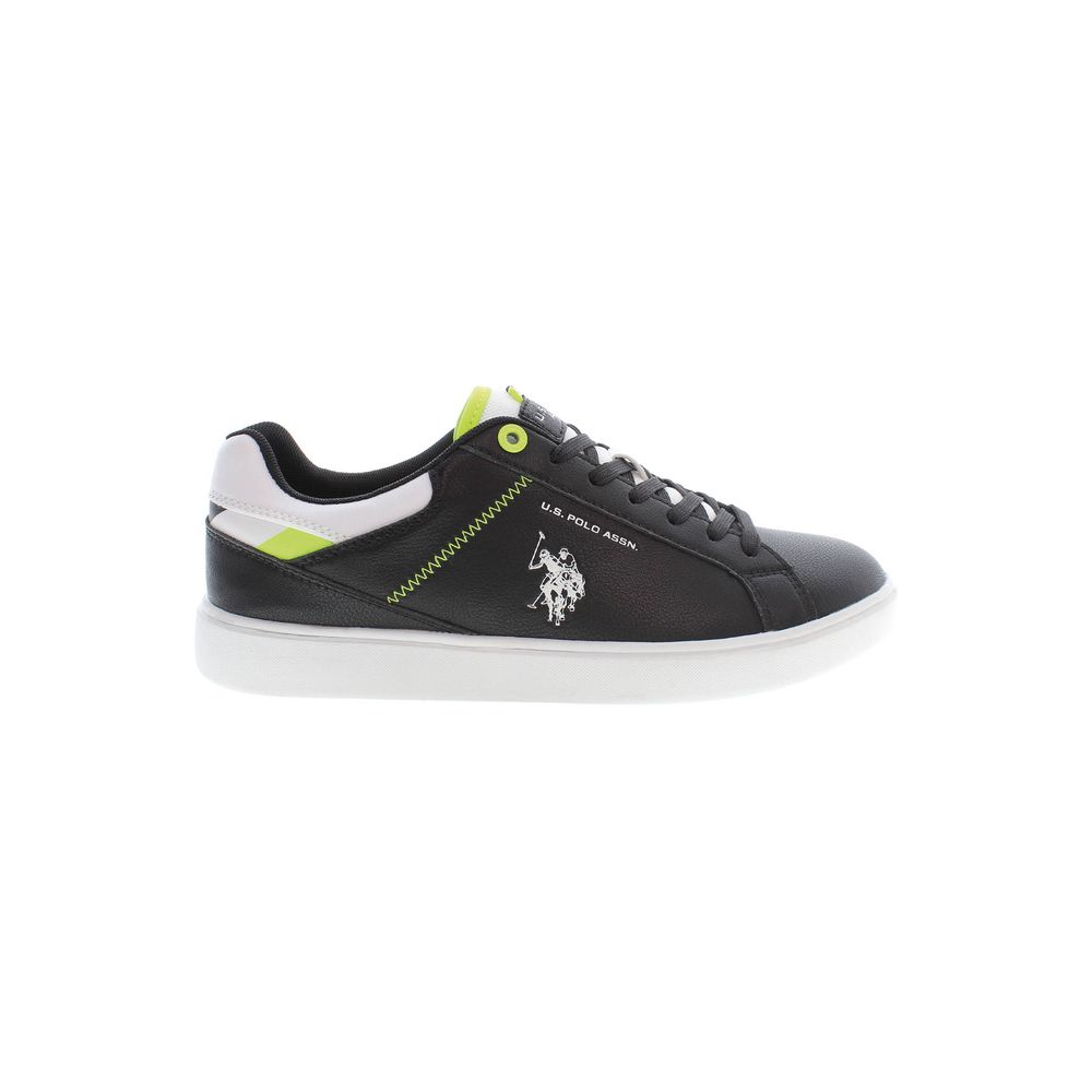 U.S. Polo Assn. Black Polyester Men Sneaker