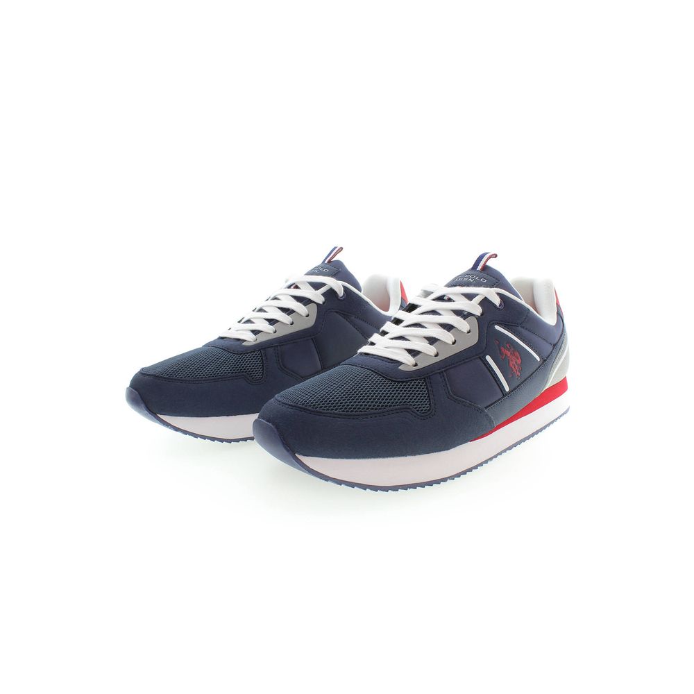 U.S. Polo Assn. Blue Polyester Men Sneaker