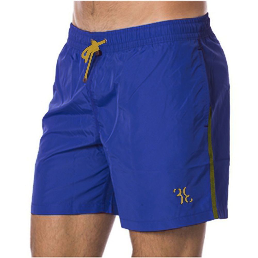Billionaire Blue Polyester Men's Swim Trunk