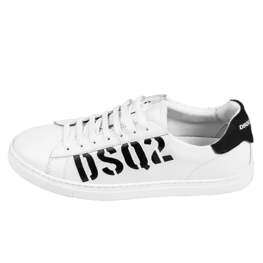 Dsquared2 White Calfskin Sneaker