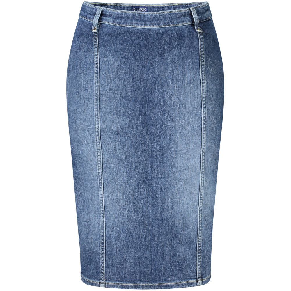 Guess Shoes Blue Cotton Women Skirt